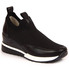 Baskets compensées Potocki W WOL52A noir le noir