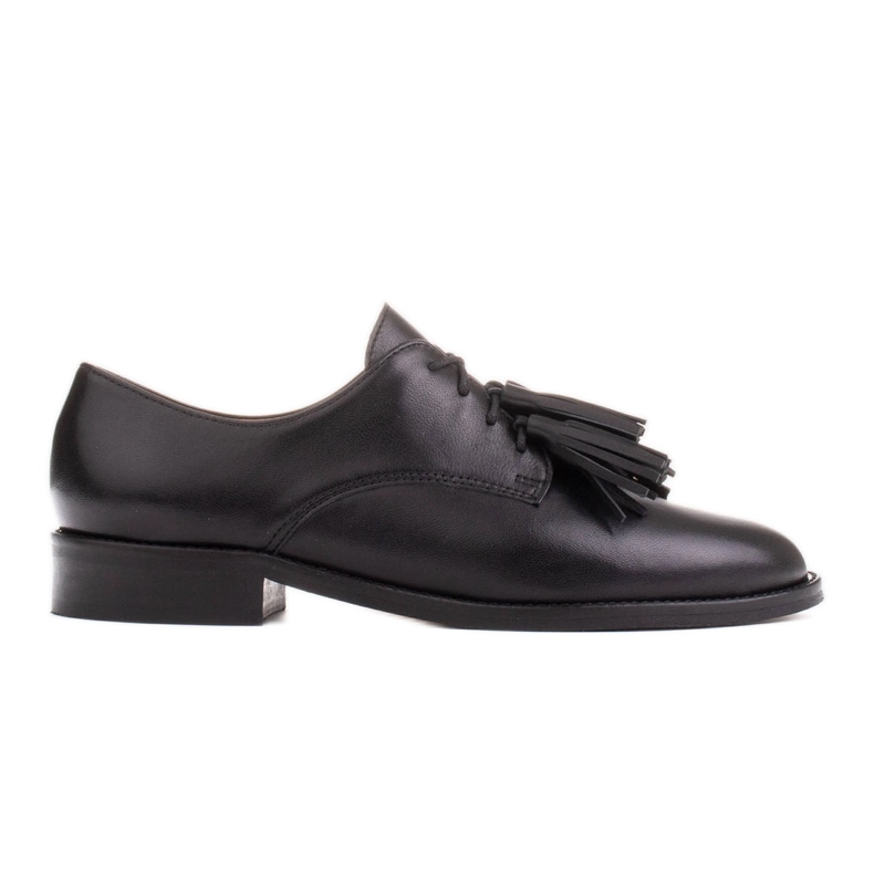 Marco Shoes Chaussures à lacets à franges le noir