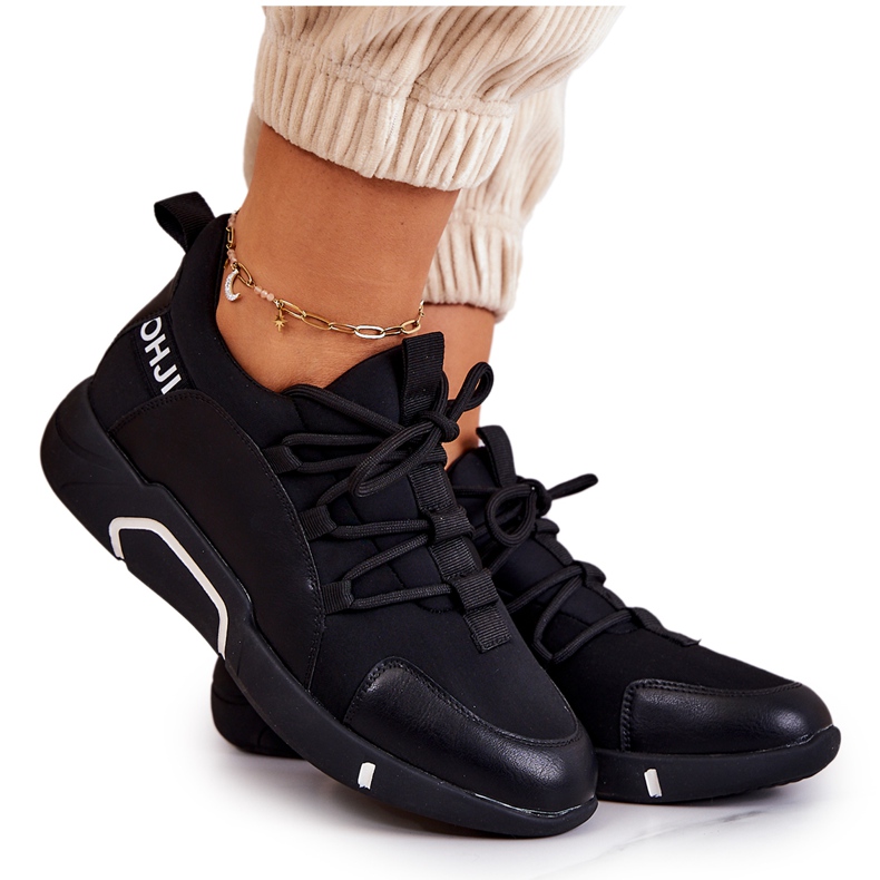 Vinceza Chaussures Sport Baskets Slip-on Noir Marvene le noir