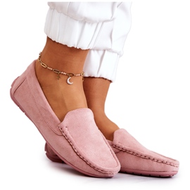 Mocassins en daim pour femmes Rose Morreno