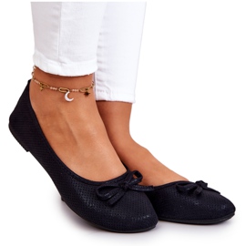 Ballerines Classiques Femme, Semelle Profilée, Noir Fimme