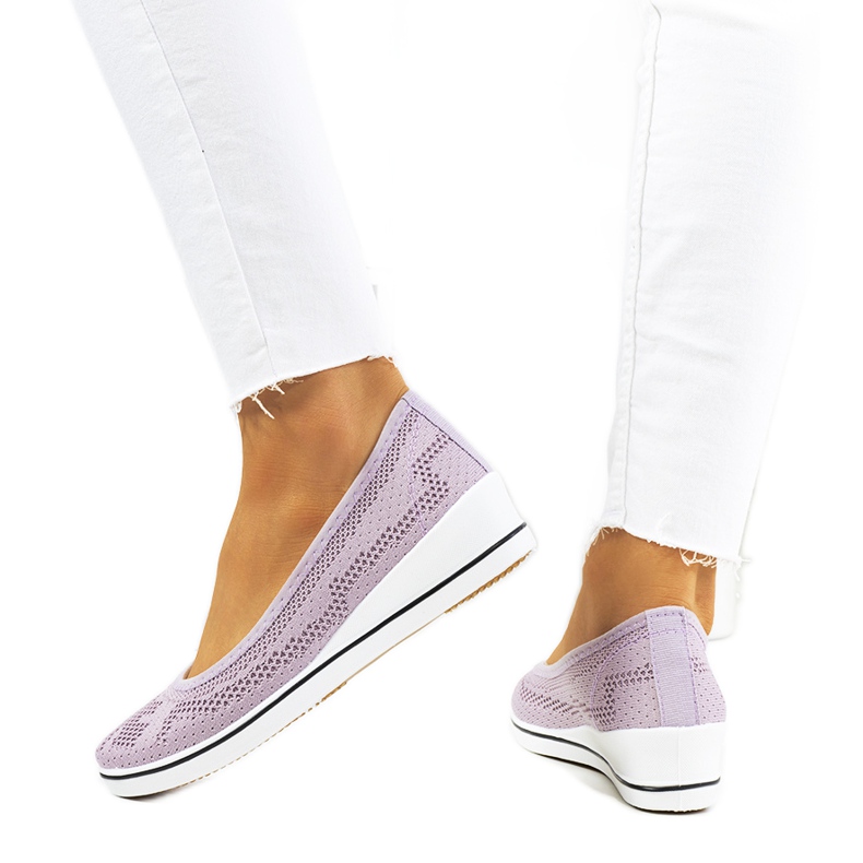 Ballerines violettes sur le coin Connor