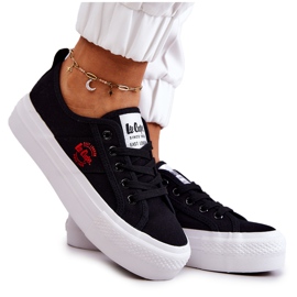 Baskets noires sur plateforme Lee Cooper LCW-22-31-0835L