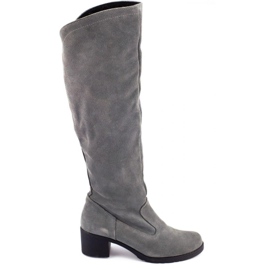 Olivier Bottes en cuir isolées gris pour femmes Olivier Bottes en cuir isolées gris pour femmes