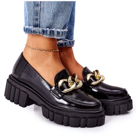 Mocassins Femme Mocassins Cuir Noir Laura Messi 2339