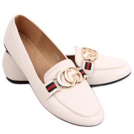 Mocassins femme Cristal Beige