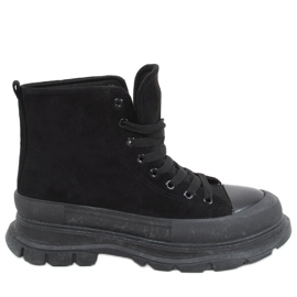 Baskets montantes femme Yara Black noir