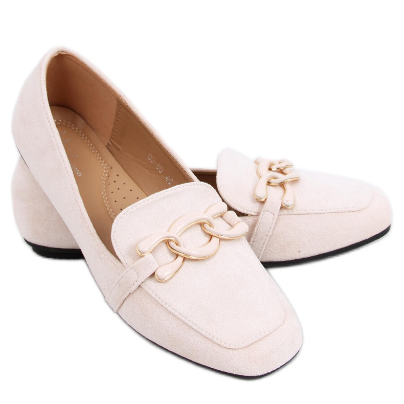 Mocassins femme Carla Nude beige