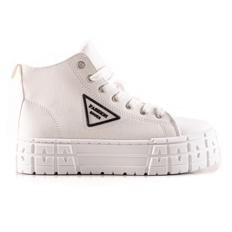 TRENDI Chaussures de mode haut de gamme blanche TRENDI Chaussures de mode haut de gamme blanche