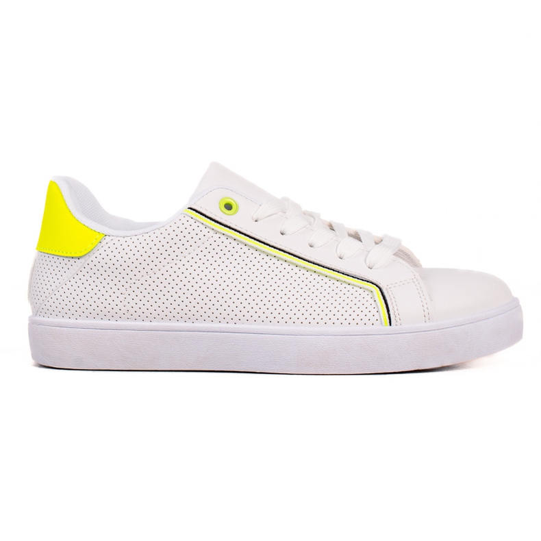 TRENDI Chaussures décontractées avec empiècement néon blanche TRENDI Chaussures décontractées avec empiècement néon blanche