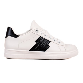 TRENDI Baskets Avec Insert Noir blanche