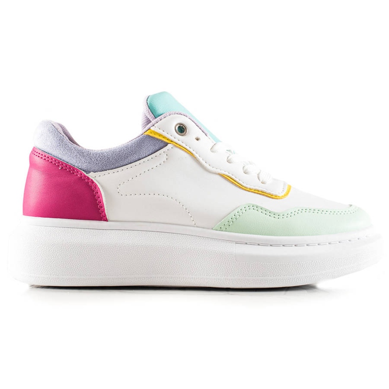 BUONAROTTI Chaussures de sport à la mode blanche multicolore