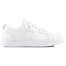 TRENDI Baskets à lacets classiques blanche