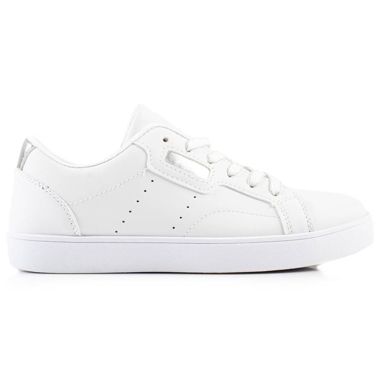 TRENDI Baskets à lacets classiques blanche