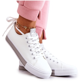 PS1 Baskets Cuir Femme Blanc-Gris Mikayla