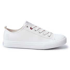 Baskets en cuir pour hommes Big Star JJ174006 Blanc blanche