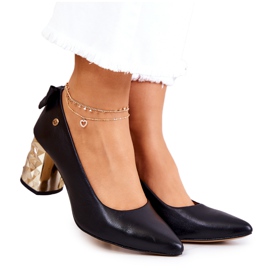 Escarpins En Cuir On A Bar Maciejka 05334-01 Noir