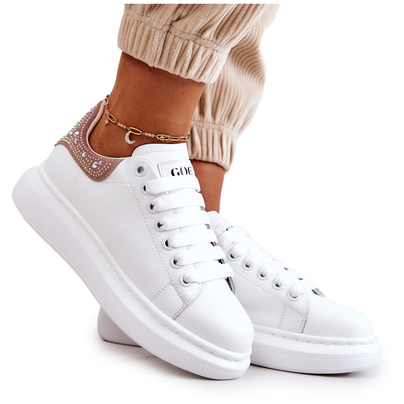 Chaussures Sport Femme GOE JJ2N4051 Blanc et Rose blanche