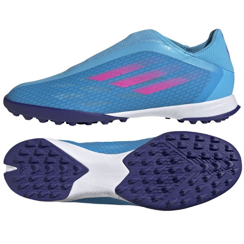 Chaussures Adidas X Speedflow.3 Ll Tf GW7500 bleu bleu Chaussures Adidas X Speedflow.3 Ll Tf GW7500 bleu bleu
