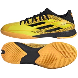 Chaussures Adidas X Speedflow Messi.3 In J Jr GW7422 jaune doré