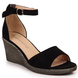 Sandales compensées Potocki W WOL50A noir le noir