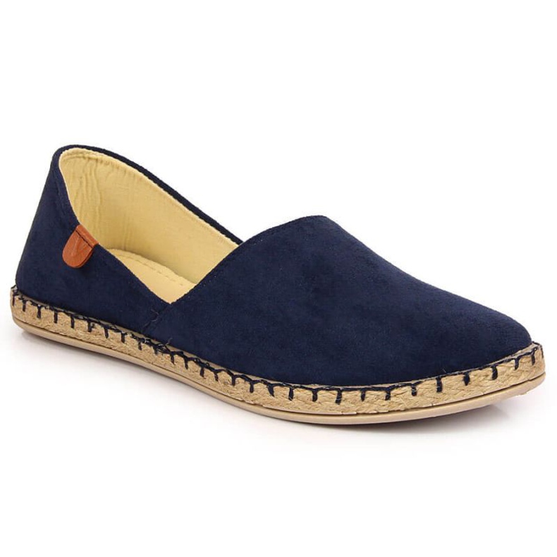 Espadrilles avec une coupe Vinceza W JAN82C bleu marine