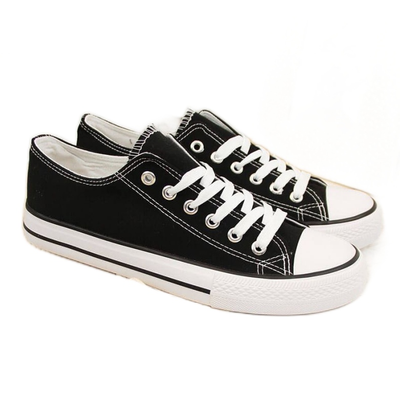 Baskets basses textile Atletico W ATC266A noir le noir