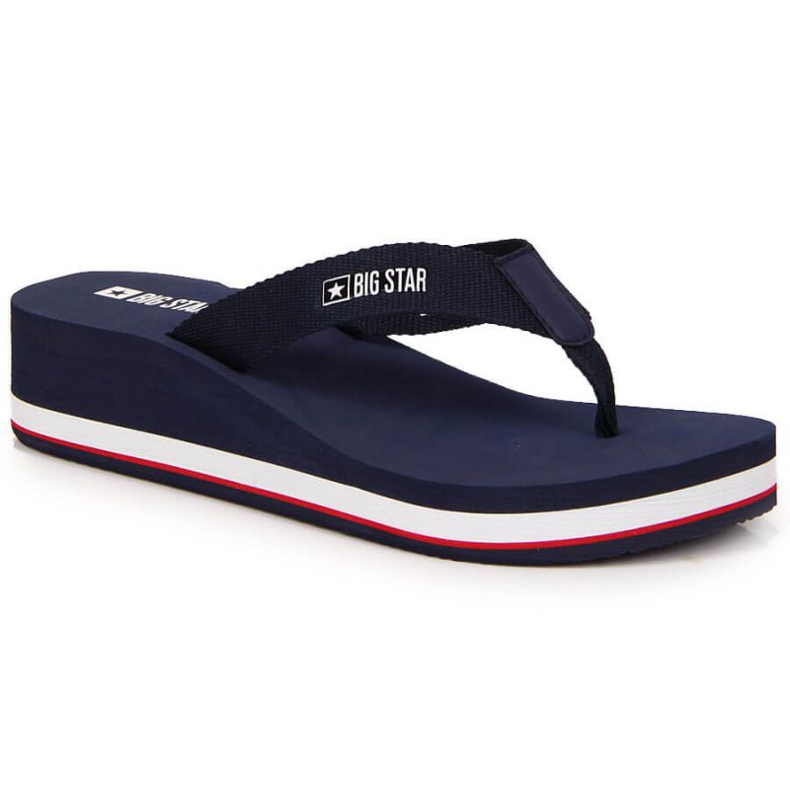 Tongs compensées Big Star W JJ274A331 bleu marine