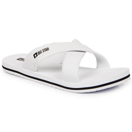 Blanc Chaussons de piscine Big Star W JJ274A339