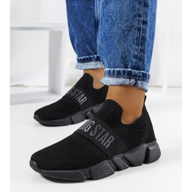 Chaussures de sport Big Star noires JJ274296 le noir Chaussures de sport Big Star noires JJ274296 le noir