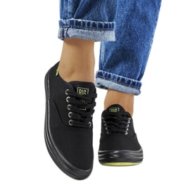 Baskets noires pour femmes Big Star JJ274261 le noir