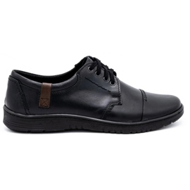 Olivier Chaussures cuir homme 416MP noir