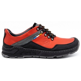 Olivier Chaussures trekking cuir homme 292GT rouge Olivier Chaussures trekking cuir homme 292GT rouge