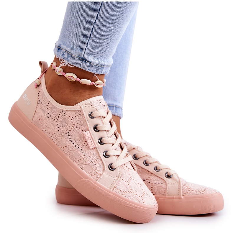 Baskets Ajourées Big Star JJ274059 Rose clair Baskets Ajourées Big Star JJ274059 Rose clair