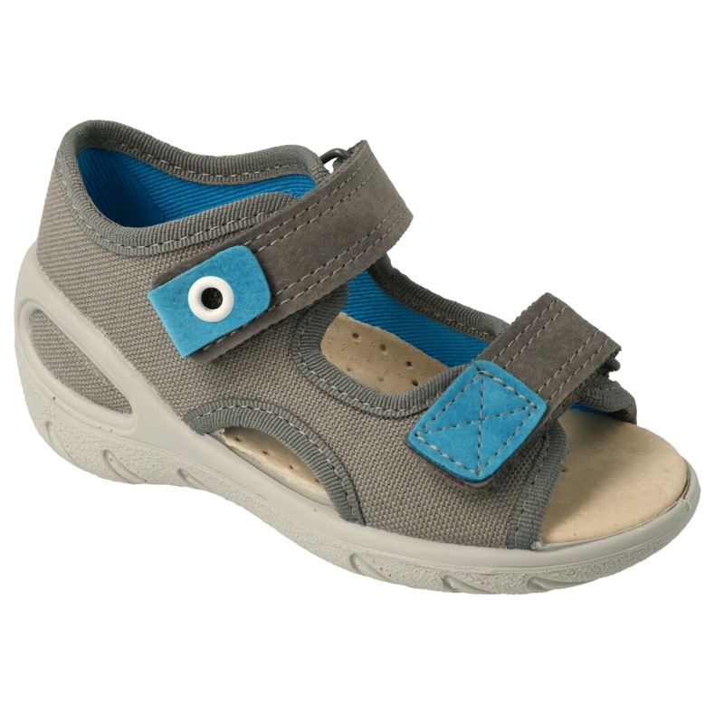 Befado chaussures pour enfants pu 065P166 bleu gris