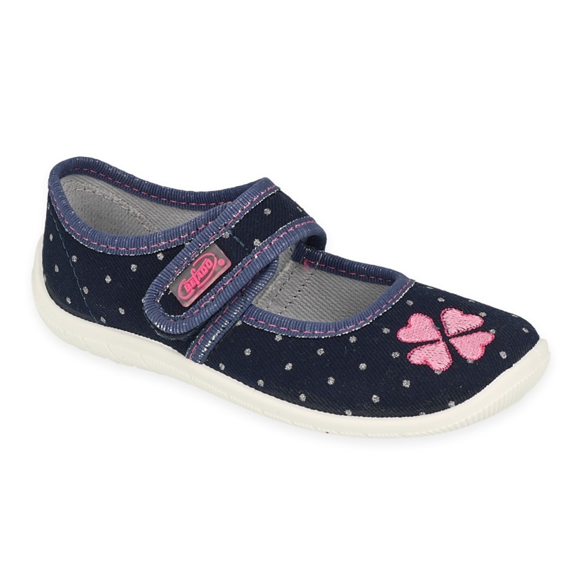 Befado chaussures pour enfants 945X465 bleu marin rose