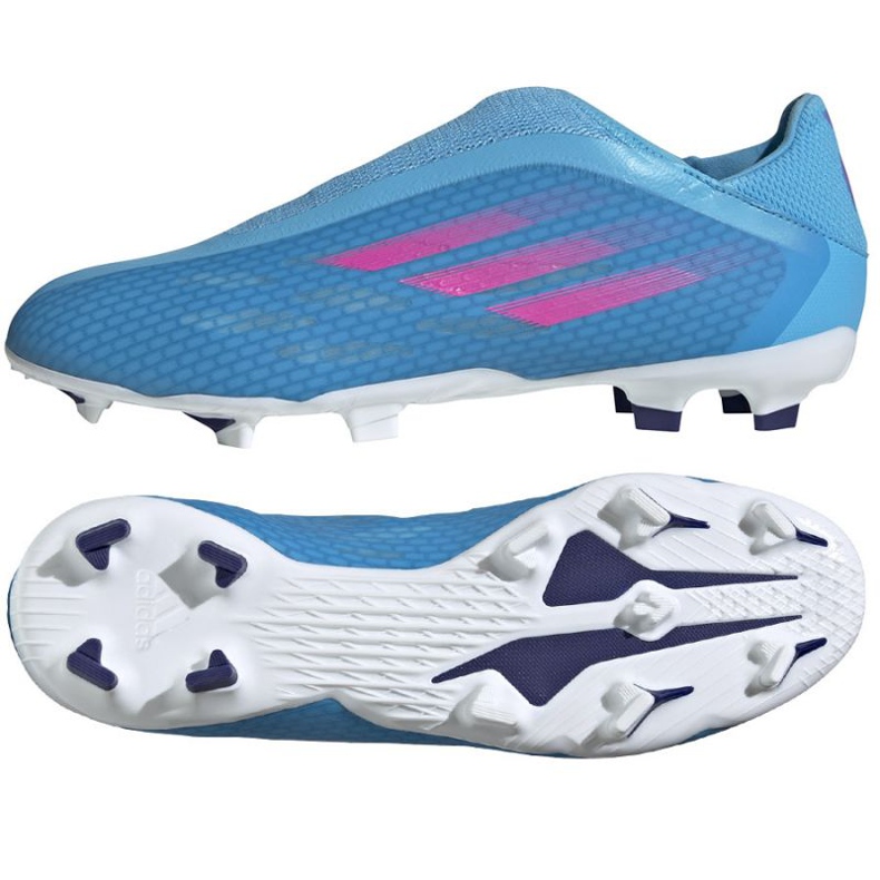 Adidas X Speedflow.3 Ll Fg M GW7494 chaussures de football bleu bleu