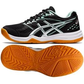 Asics Upcourt 4 W 1072A055 013 chaussures de volley-ball noir noir