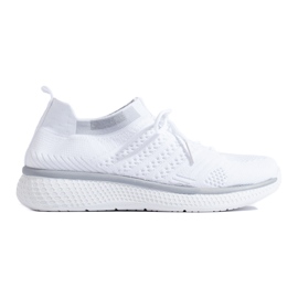 Chaussures de sport à lacets blanc