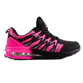 TRENDI Chaussures de sport à la mode noir rose