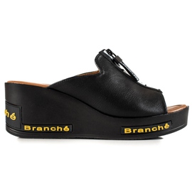 Sandales compensées VINCEZA le noir