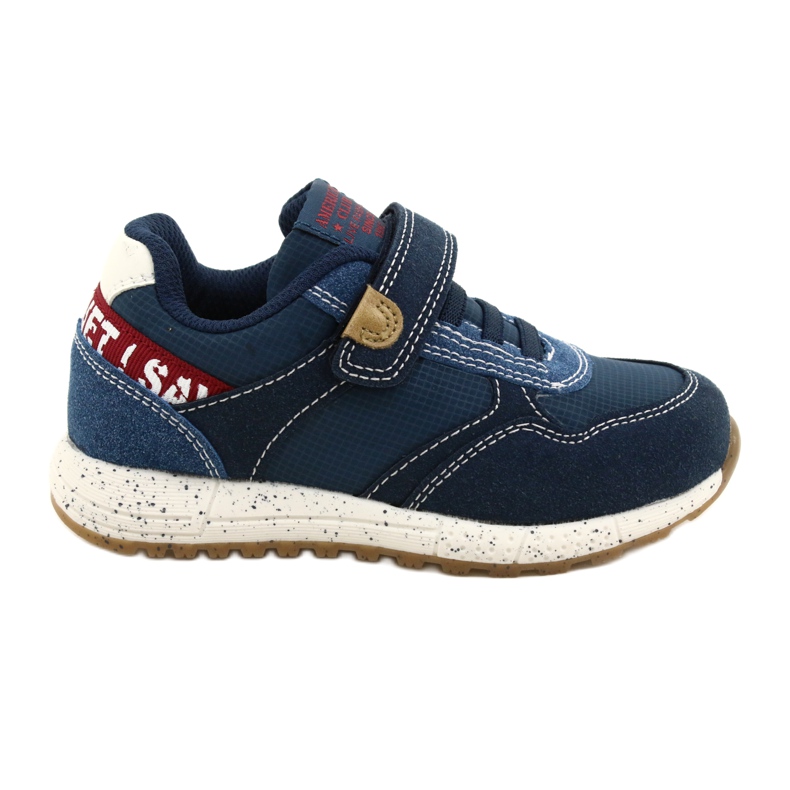 American Club Chaussures de sport américaines ADI Velcro ES86/22 Marine bleu