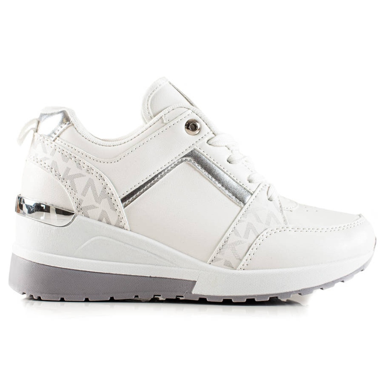 TRENDI Baskets compensées élégantes blanche TRENDI Baskets compensées élégantes blanche