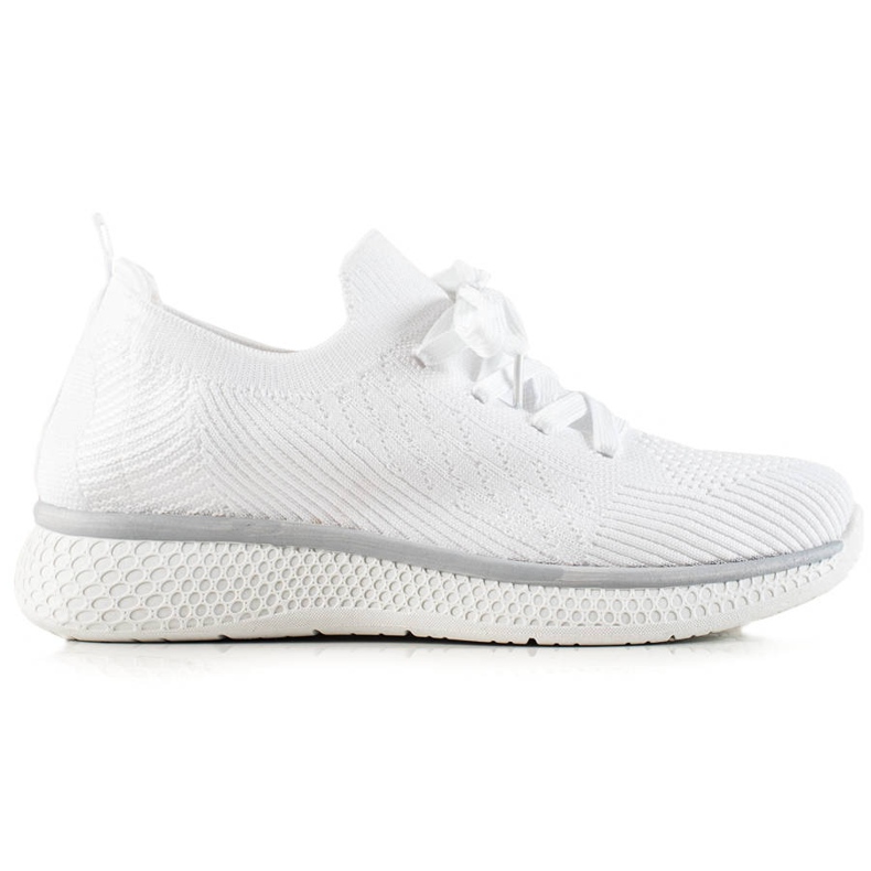 TRENDI Chaussures de sport à lacets blanches TRENDI Chaussures de sport à lacets blanches