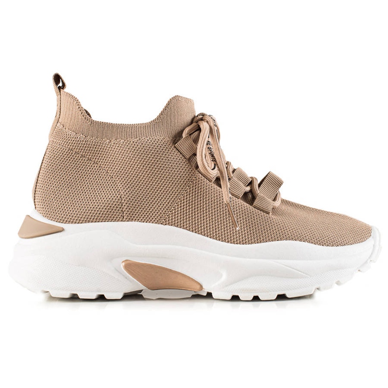 Camo Chaussures de sport confortables sur la plateforme beige