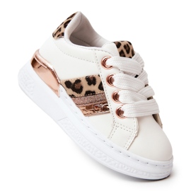 FR1 Chaussures de Sport en Cuir Léopard Blanc Trixie blanche FR1 Chaussures de Sport en Cuir Léopard Blanc Trixie blanche