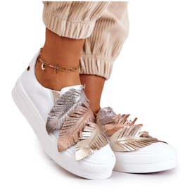 Baskets en Cuir pour Femme Slip-On Maciejka 05488-11 Blanc blanche