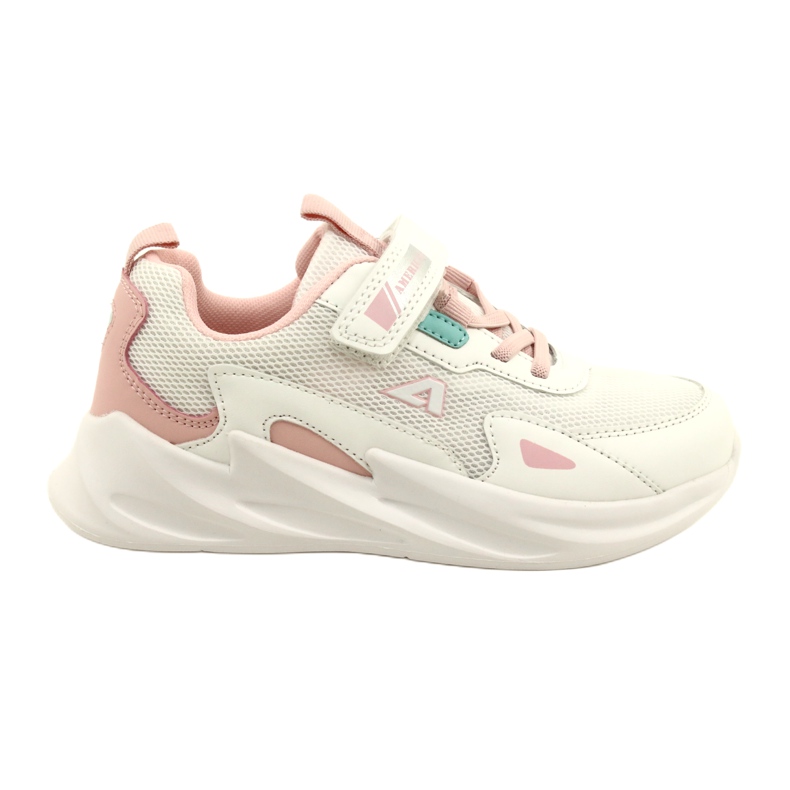 Chaussures de sport blanches à la mode American Club AA22/22