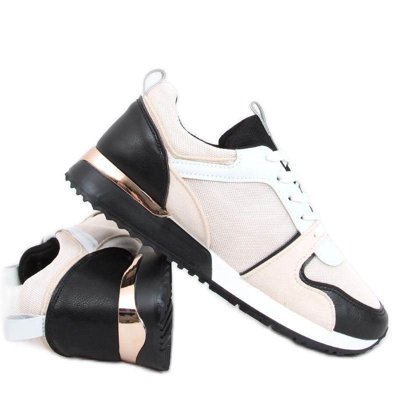 Baskets Montse NOIR / BEIGE