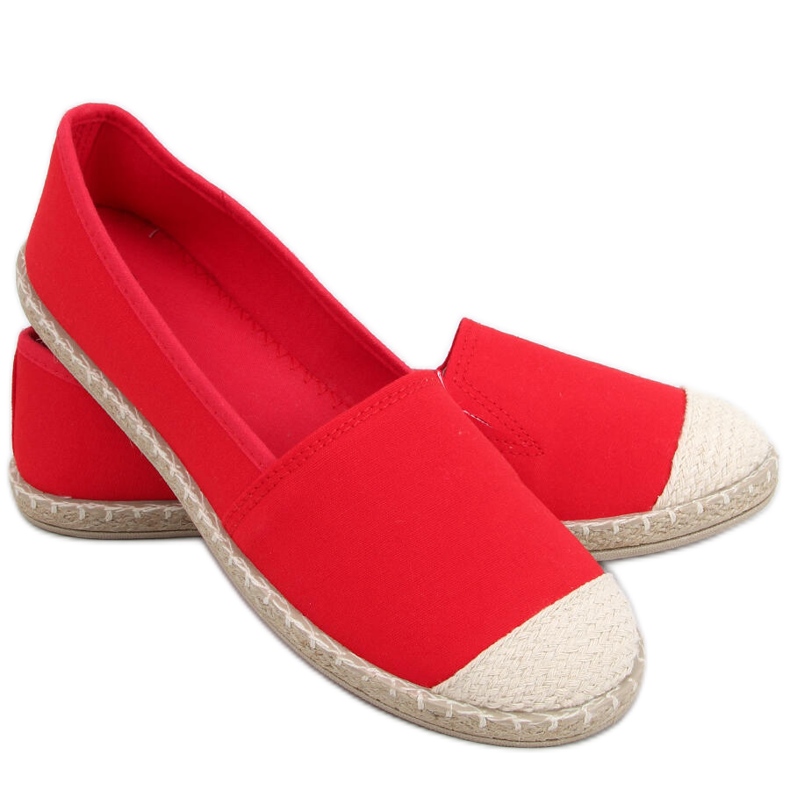 Espadrilles femme Casto Rouge